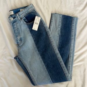 Pacsun- Size 24 Two Toned Mom jeans.